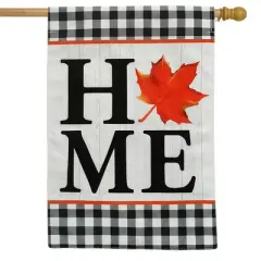 Fall Home Burlap House Flag 40" x 28" Briarwood Lane