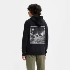 Levi's&reg; Men's Relaxed Fit Graphic Logo Pullover Sweatshirt - Black