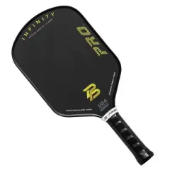 PBPRO 16.63'' Infinity NXTGEN Arch XL 16.0 Raw Carbon Paddle Traditional Pickleball Paddle - Black
