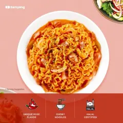 Samyang Buldak Rose Spicy Ramen Noodles - 24.65oz/5ct