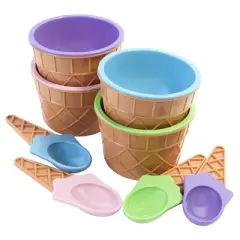 Kitchen HQ 2-pack Ice Cream Makers with Cups and Spoons Refurbished