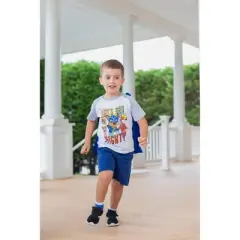 PAW Patrol Rubble Marshall Chase T-Shirt Capes and Masks 6 Piece Outfit Set Toddler