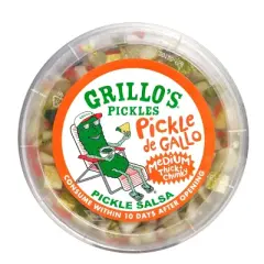 Grillo's Pickles Medium Thick and Chunky Pickle de Gallo - 14 fl oz