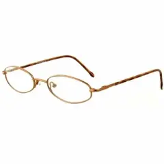 Flex Plus by Vivid FP-74 Designer Reading Eye Glasses in Satin Brown 49mm +2.00 | Unisex | Oval Shape | Small Fit