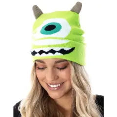 Disney Monsters Inc. Mike Wazowski Beanie Embroidered Character Costume Hat Green