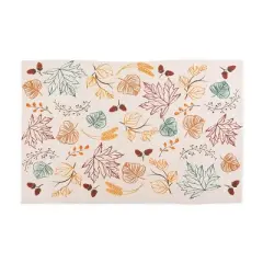 Design Imports Autumn Leaves Printed Dishtowel(Set Of 2)