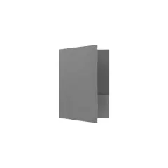 LUX 9 x 12 Presentation Folders Standard Two Pocket 50/Pack Sterling Gray Linen (SF101CSG10050)