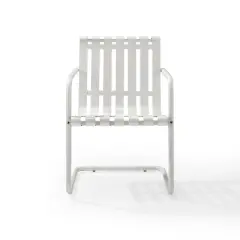 2pk Gracie Outdoor Metal Chair White - Crosley