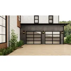 Urban Ambiance Luxury Farmhouse Outdoor Wall Sconce 17''H x 9''W,  Midnight Black Finish,  Macon Collection, UHP1387