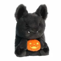 Aurora Mini Benedict Bat Rolly Pet Spooky Stuffed Animal Black 4.5"