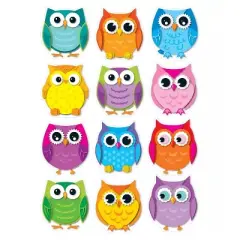 Carson-Dellosa Carson Dellosa Education Colorful Owls Cut-Outs 36 Per Pack 3 Packs CD-120107-3