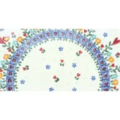Blue Rose Polish Pottery 100 Vena Pie Plate