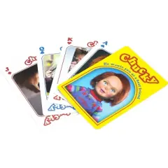Aquarius Puzzles Child's Play Chucky Playing Cards | 52 Card Deck + 2 Jokers