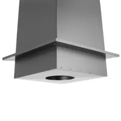 DuraVent 6DP-CS24 DuraPlus 6 Inch Galvanized Steel Ceiling Support Box and Trim Collar for Wood Burning Stove Exhaust Vent Pipe