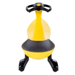 Toy Time Kids' Zig Zag Wiggle Ride-On Car - Yellow and Black