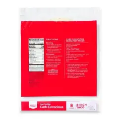 8" Carb Conscious Flour Tortilla - 8ct - Market Pantry&trade;