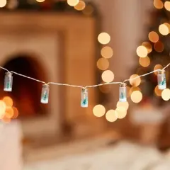 Northlight 10-Count Tree in a Bottle Christmas String Lights - LED Warm White - 3' Clear Wire