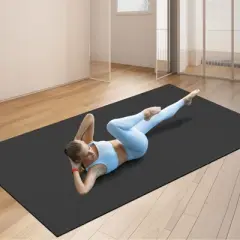 VEVOR Exercise Mat, Non Slip High Density Premium Yoga Mat, Exercise Yoga Mat for Men Women, Fitness & Exercise Mat with Bag & Carry Strap ,(10x6ft)