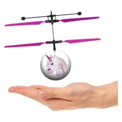 Unicorn Emoji IR UFO Ball Helicopter