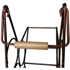 Kings Brand Furniture &ndash; Metal Countertop Tabletop Wine Rack - Freestanding Modern Wine Bottle Holder Stand, Brushed Copper- No Assembly Required