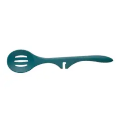 Rachael Ray 3pc Silicone Lazy Tools Set Marine Blue: Kitchen Utensil Set with Spoon, Slotted Spoon & Spoonula