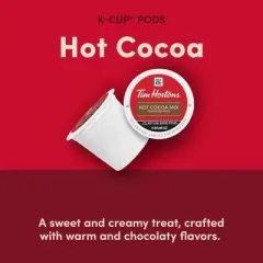 Tim Hortons Hot Chocolate K-Cup Pods - Keurig Certified K-Cup Pods for Keurig Brewers - 10 ct