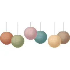 Teacher Created Resources&reg; Everyone is Welcome 8" Hanging Paper Lanterns, 6 Per Pack, 3 Packs