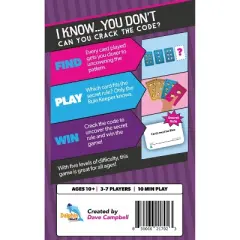 Dolphin Hat Games I Know You Don't Card Game: Creative Thinking, 2-6 Players, Includes Instructions