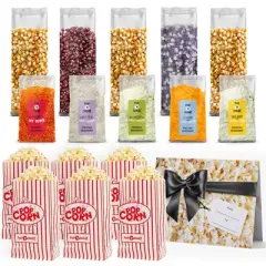 Movie Night Gift Basket Popcorn Gift Set Popcorn Kernels Popcorn Seasoning 16 Pack