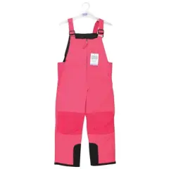 Hudson Baby Unisex Snow Bib Overalls, Solid Fuchsia