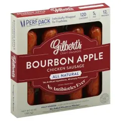 Gilbert's Craft Sausage Bourbon Apple Chicken Sausage -10oz
