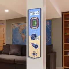 8" x 32" NFL Tennessee Titans 3D Stadium Banner