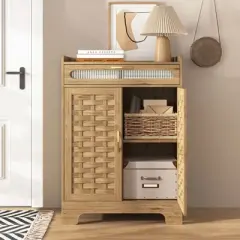 NicBex Modern Farmhouse Sideboard Pantry Cabinet,Kitchen Cupboard Cabinet,Storage Cabinet for Kitchen,Dining Room,Entryway