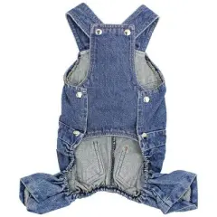 Parisian Pet 'Denim Overalls' &ndash; Durable and Trendy Pet Overalls for Dogs & Cats-Blue