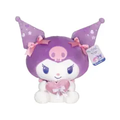Hello Kitty 12" Kuromi with Heart Pillow Plush: Character Stuffed Animal, Polyester Material, 8" Width, 12" Height