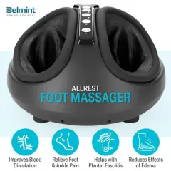 Belmint Foot Massager with Air Compression, Customizable Sessions and Heat