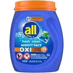 All Fresh Clean Oxi Odor Unit Dose Laundry Detergent - 60ct