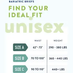 Prevail Unisex Adult Incontinence Bariatric Briefs, Refastenable Tabs, Ultimate Absorbency