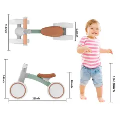 Itopfox Baby Balance Bike for Toddlers 12-24 Months, 4-Wheel First Bike for Boys & Girls, Ideal First Birthday Gift for Learning Walking & Riding