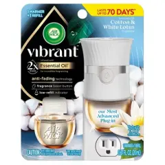Air Wick Vibrant Scented Oil Air Freshener - Cotton & White Lotus
