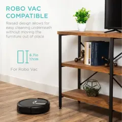 Best Choice Products 55in Rustic 3-Tier Console Table for Living Room, Entry w/ Non-Scratch Feet