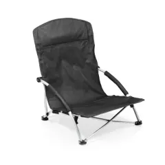 Picnic Time Tranquility Portable Beach Chair - Black