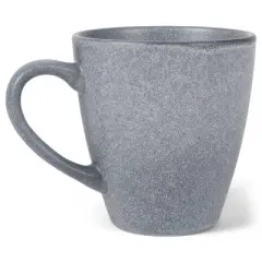 Elanze Designs Modern Chic Smooth Ceramic Stoneware Dinnerware Mugs Set of 4 - Slate Grey