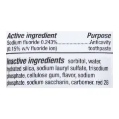 Kid's Crest Cavity Protection Bubblegum Flavor Toothpaste 4.2 oz