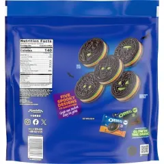 Oreo Halloween Green and Orange Creme Chocolate Sandwich Cookies - 22.95oz/45ct