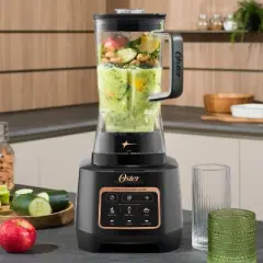 Oster Extreme Mix 1500W 10-Point Blade 8-Cup Kitchen Blender with Auto Programs: Stainless Steel, Dishwasher-Safe, 8 Speeds