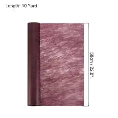 Unique Bargains Flower Wrapping Paper 30ft Floral Bouquet Waterproof Packaging Cotton for Wedding Party Wine Red