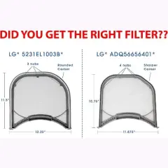 Nispira Lint Trap Screen Filter Replacement for LG Electronics Cloth Dryer ADQ56656401 1 Pack (NOT Part 5231EL1003B which Looks Very Similar)
