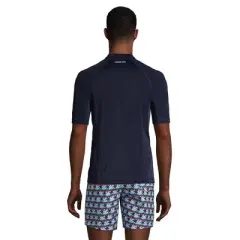 Lands' End Men's Short Sleeve Swim Tee Rash Guard