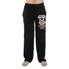 Mens Naruto Anime Cartoon Ramen Shop Black Sleep Pajama Pants